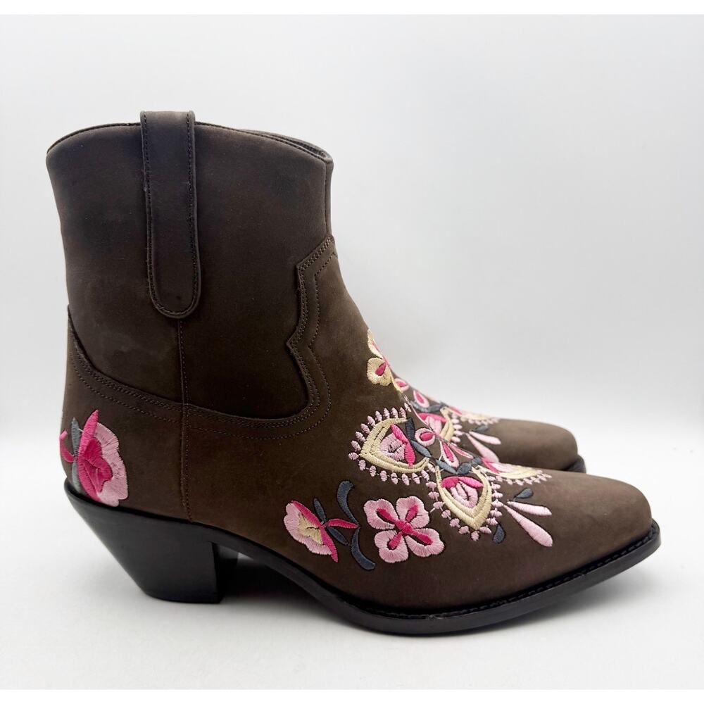 Diba True Women Cains Ville Western Bootie Size 11 M Brown Pink Leather NWOB - Picture 3 of 15